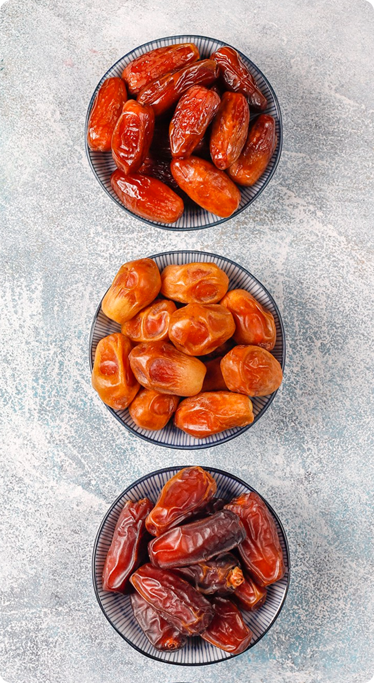Dates in bowls